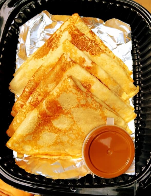 Crêpes sucrées natures + Pot de Nutella